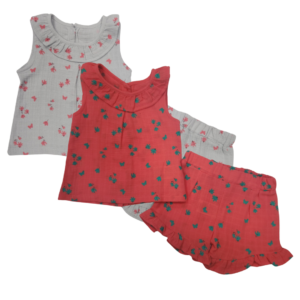 2PC [NATURAL JOY] SHORT SET